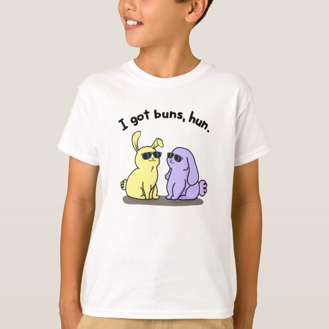 Camiseta Tengo Buns Hun Funny Conejo Conejo Pun (Anverso)