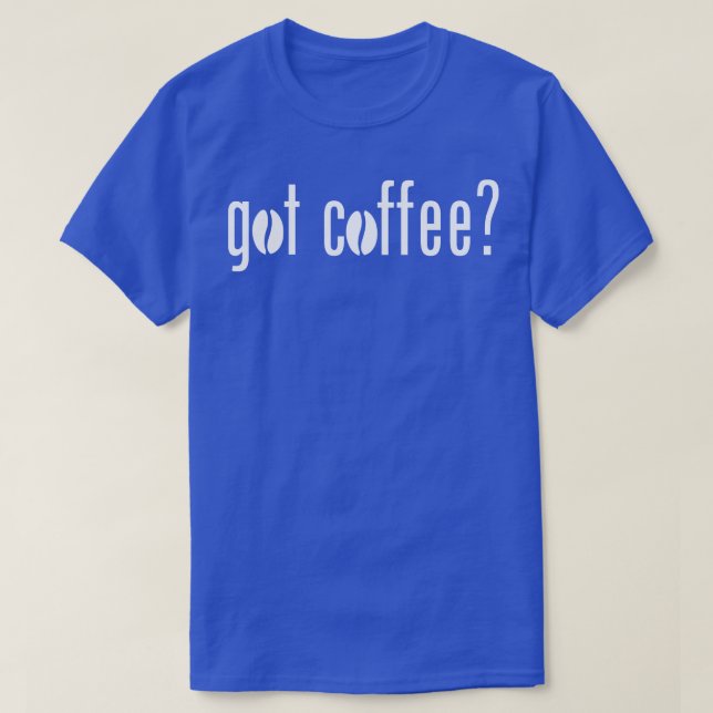Camiseta Tengo café 1 (Diseño del anverso)