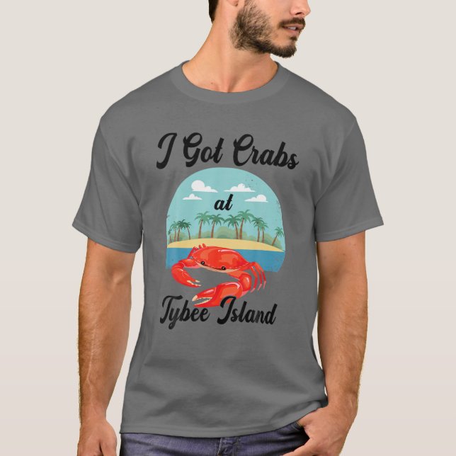 Camiseta Tengo Cangrejos En La Isla Tybee Graciosa Crabs Lo (Anverso)
