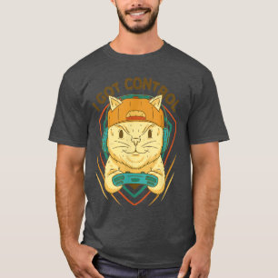 Camiseta Tengo Control Funny Game Master Cat para videojueg