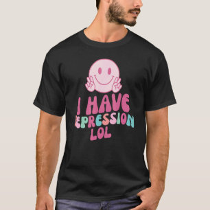 Camiseta Tengo Depresión Lol Retro Estético