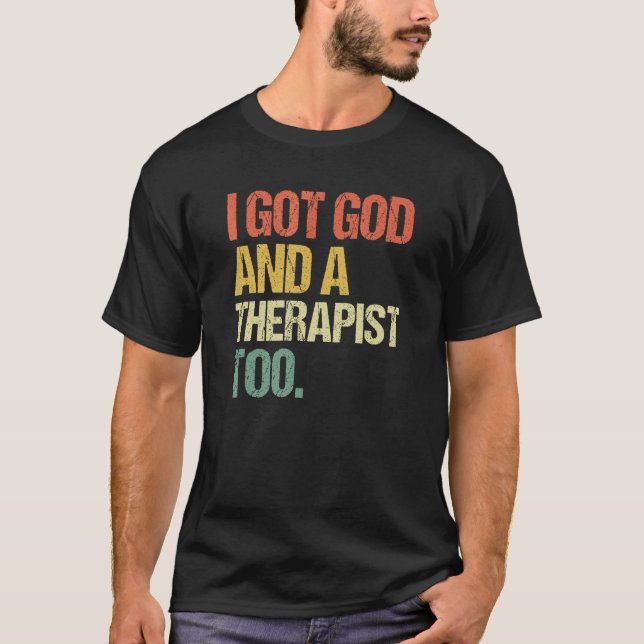 Camiseta Tengo Dios Y Terapia De La Biblia Verse Religiosa (Anverso)