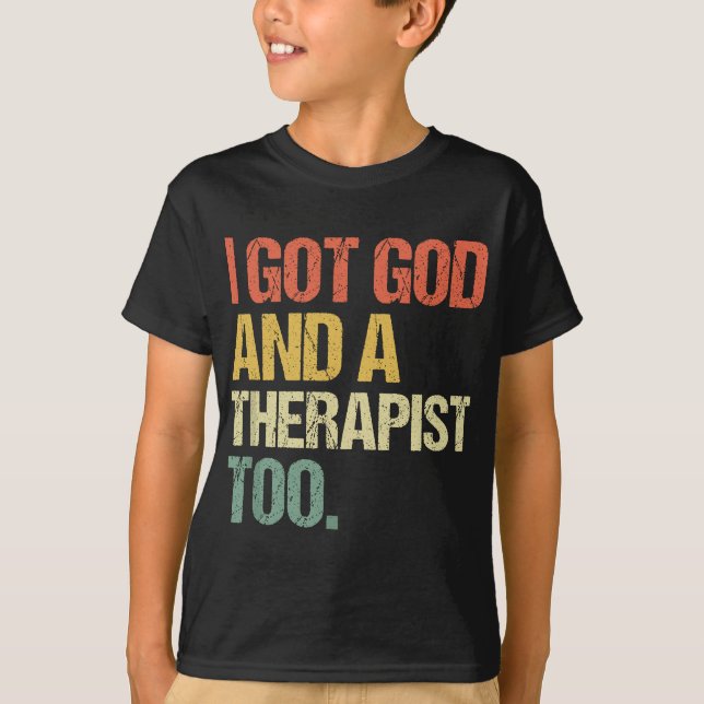 Camiseta Tengo Dios Y Terapia De La Biblia Verse Religiosa (Anverso)