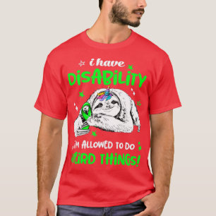 Camiseta Tengo Discapacidad, me permiten hacer cosas raras.