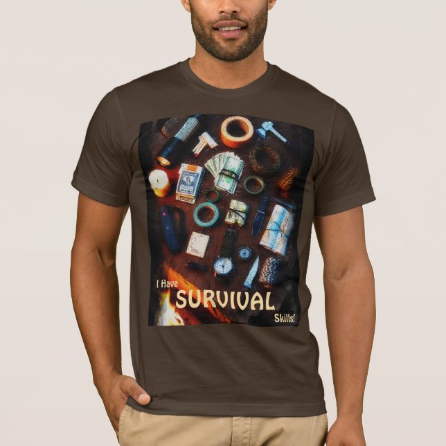 Camiseta Tengo Diseño Sobreviviente De Habilidades Prepper (Anverso)