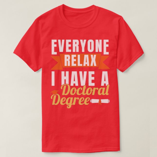 Camiseta Tengo Doctorado (Diseño del anverso)