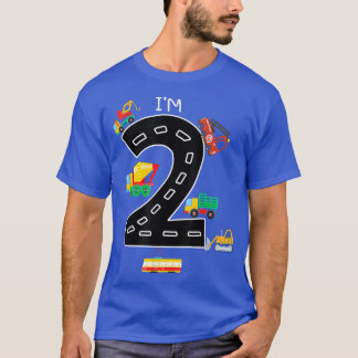 Camiseta Tengo dos años, niño de cumpleaños, camión de basu