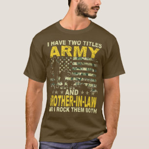 Camiseta Tengo Dos Títulos Ejército Y Bromista Graciosa De 
