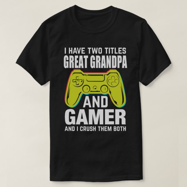 Camiseta Tengo Dos Títulos GRANDPA Y Jugador Y Cr (Diseño del anverso)