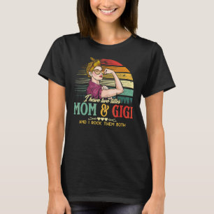 Camiseta Tengo Dos Títulos Mamá Y Gigi Mujeres Leopard Vint