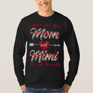 Camiseta Tengo Dos Títulos Mamá Y Mimi Floral Mother Day