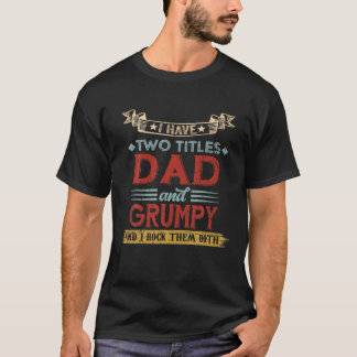 Camiseta Tengo Dos Títulos Papá Y Grasas Grasas Grasas Grac