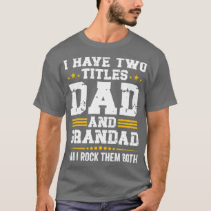 Camiseta Tengo Dos Títulos Papá Y Los Padres Funny De La Ab