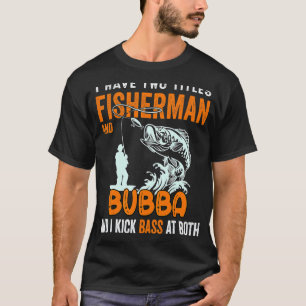 Camiseta Tengo Dos Títulos Pescador Bubba Pesca de Lubina G