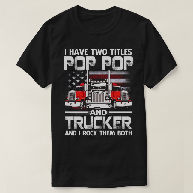 Camiseta Tengo Dos Títulos POP Y Camionero Y Tock T (Diseño del anverso)