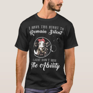 Camiseta Tengo El Derecho De Permanecer En Silencio, Simple