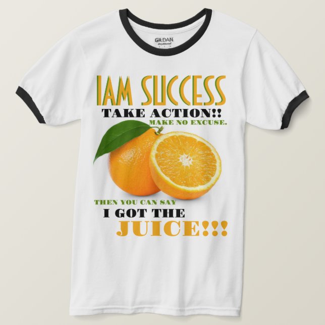 CAMISETA TENGO EL JUGO (Anverso del diseño)