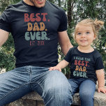 Camiseta Tengo El Mejor Padre Que Haya Vintage Padre Niño.<br><div class="desc">Tengo la mejor camiseta de papá en letras y colores retro,  encuentro una camiseta "mejor papá jamás" a juego en mi colección "papi y yo diseños".</div>