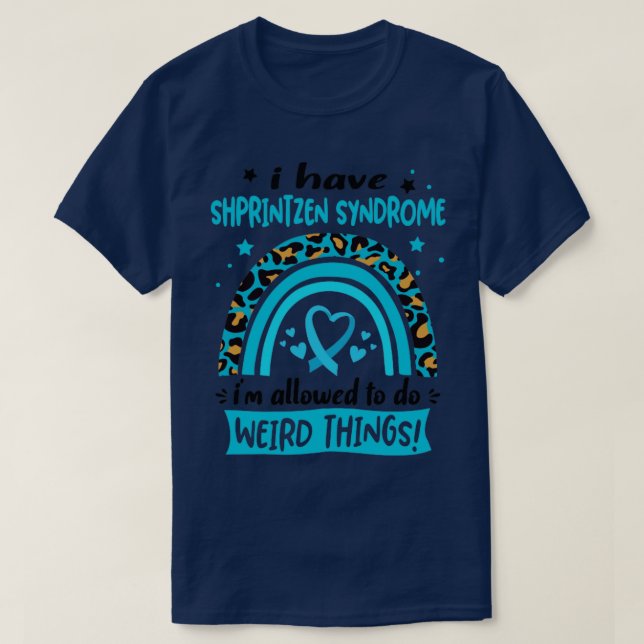 Camiseta Tengo el síndrome de Shprintzen, me permiten hacer (Diseño del anverso)