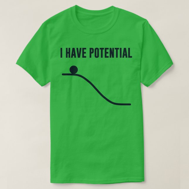 Camiseta Tengo Energía Potencial (Diseño del anverso)