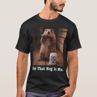 Camiseta Tengo Ese Marmot En Mí Chistoso Fumando Cigarrillo