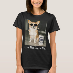 Camiseta Tengo Ese Perro Dentro De Mí Chistoso Corgi Fumand
