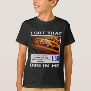 Camiseta Tengo Ese Perro En Mí Combo De Hotdogs Graciosos P