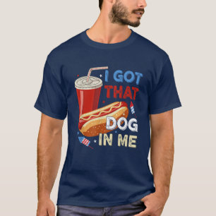 Camiseta Tengo Ese Perro En Mí, Funny Hotdog 4 De Julio