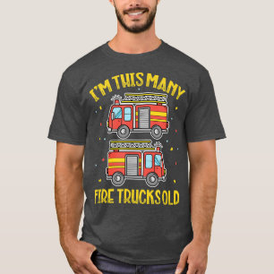 Camiseta Tengo esta cantidad de camiones de bomberos de eda