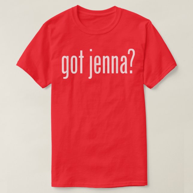 Camiseta Tengo familia de nombres de Jenna _ Gracioso (Diseño del anverso)