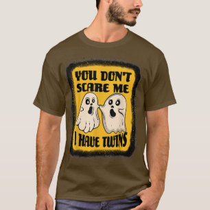 Camiseta Tengo Gemelos Divertidos De Boo Ghost Halloween Pa