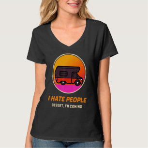 Camiseta Tengo Gente Desierta Estoy Viniendo Camping Del De