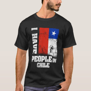 Camiseta Tengo gente en Chile Bandera Chilena