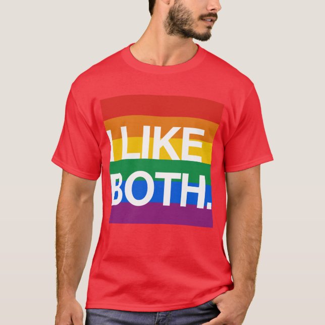 CAMISETA TENGO GUSTO DE AMBOS (Anverso)