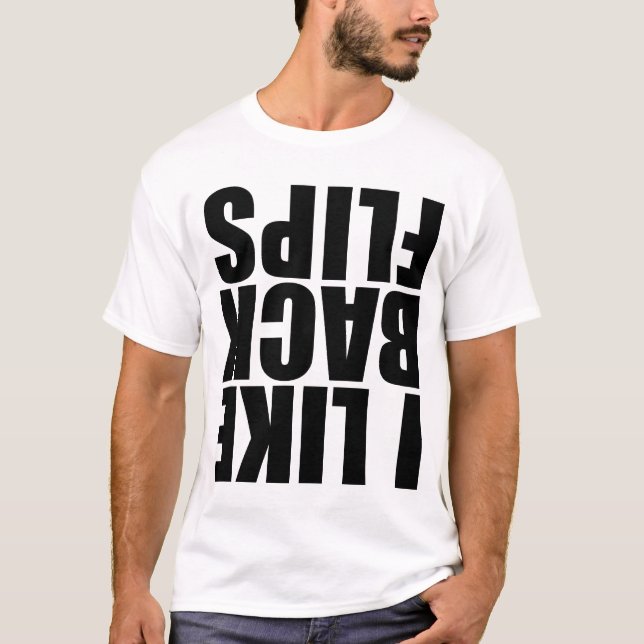 Camiseta Tengo gusto de backflips (Anverso)