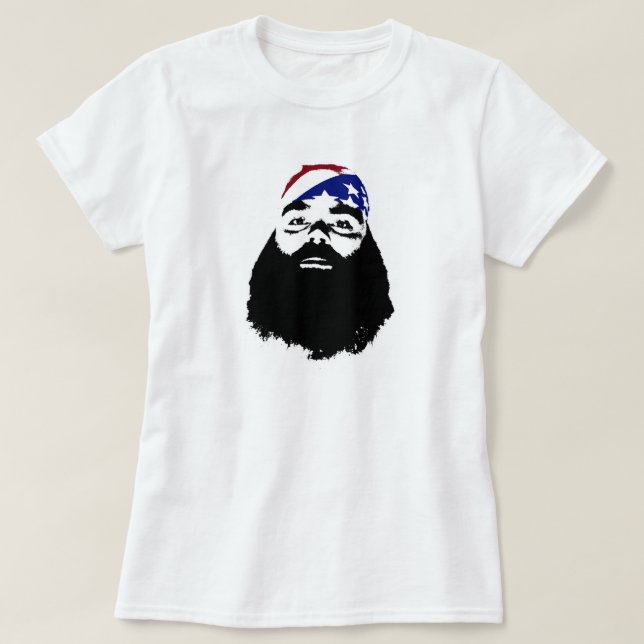 Camiseta Tengo gusto de barbas llenas y no puedo mentir (Diseño del anverso)