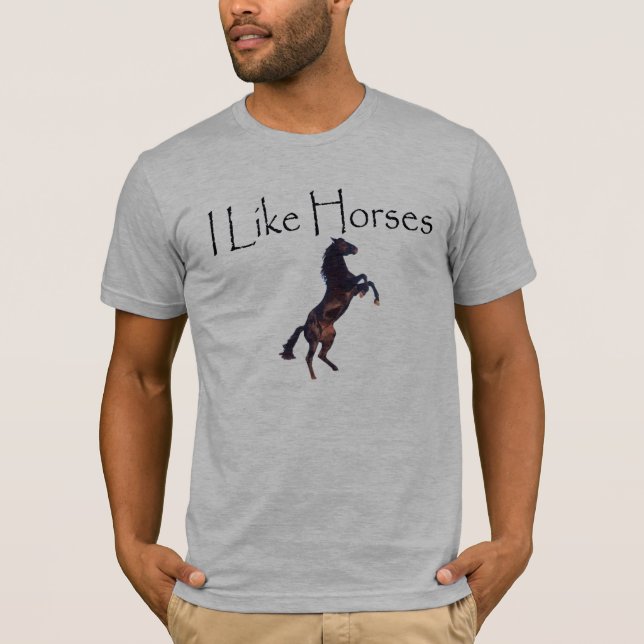 Camiseta Tengo gusto de caballos (Anverso)