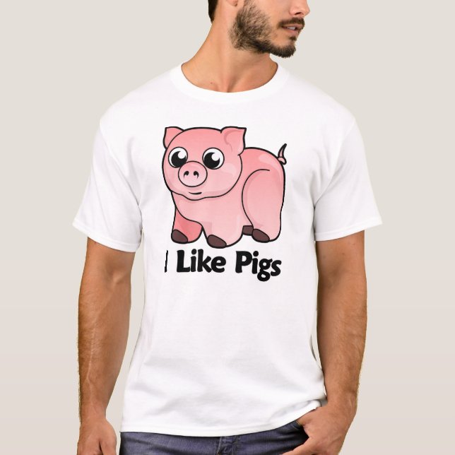 Camiseta Tengo gusto de cerdos (Anverso)