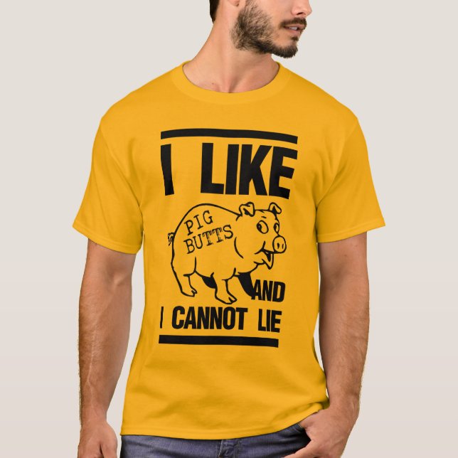 Camiseta tengo gusto de extremos del cerdo (Anverso)