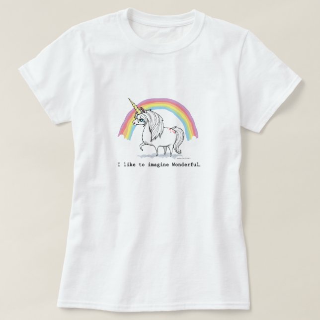 Camiseta Tengo gusto de imaginarme a mujeres maravillosas (Diseño del anverso)