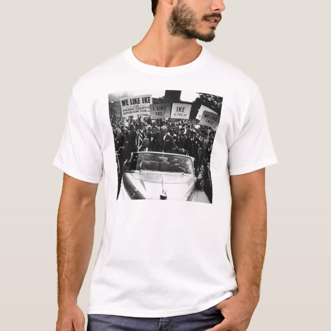 Camiseta Tengo gusto de la campaña de Ike Dwight D. (Anverso)