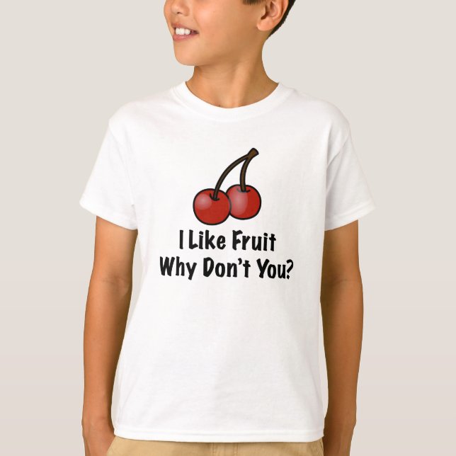 Camiseta Tengo gusto de la fruta (Anverso)