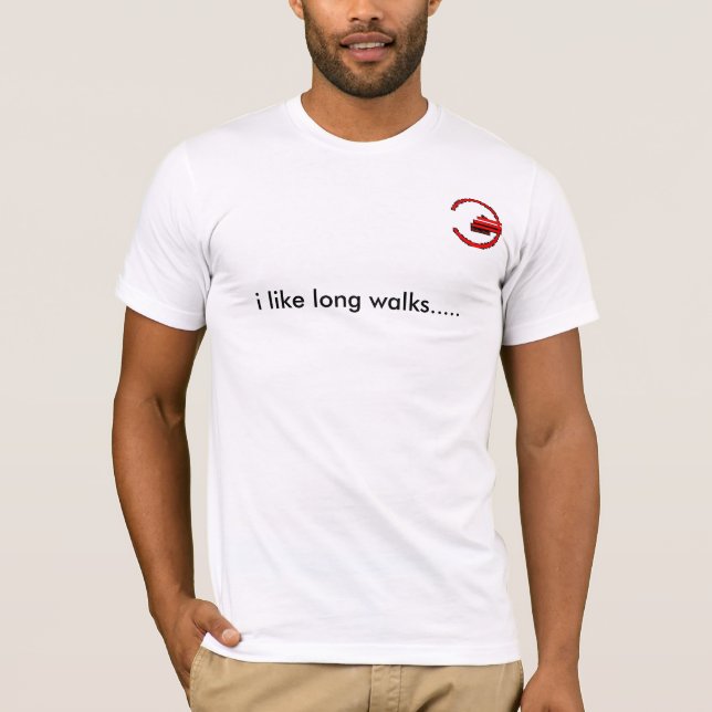 Camiseta tengo gusto de paseos largos ..... (Anverso)