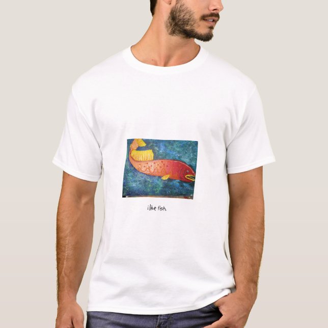Camiseta tengo gusto de pescados (Anverso)