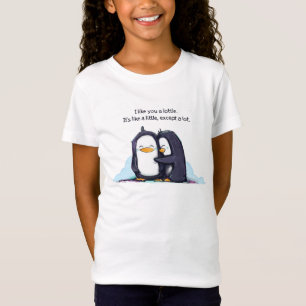 Camiseta Tengo gusto de usted los pingüinos de un Lottle -