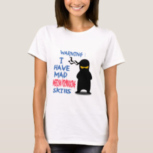 Camiseta Tengo habilidades kickboxing americanas enojadas