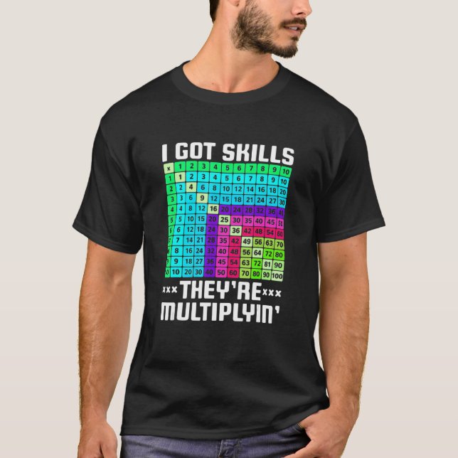 Camiseta Tengo habilidades que están multiplicando al profe (Anverso)