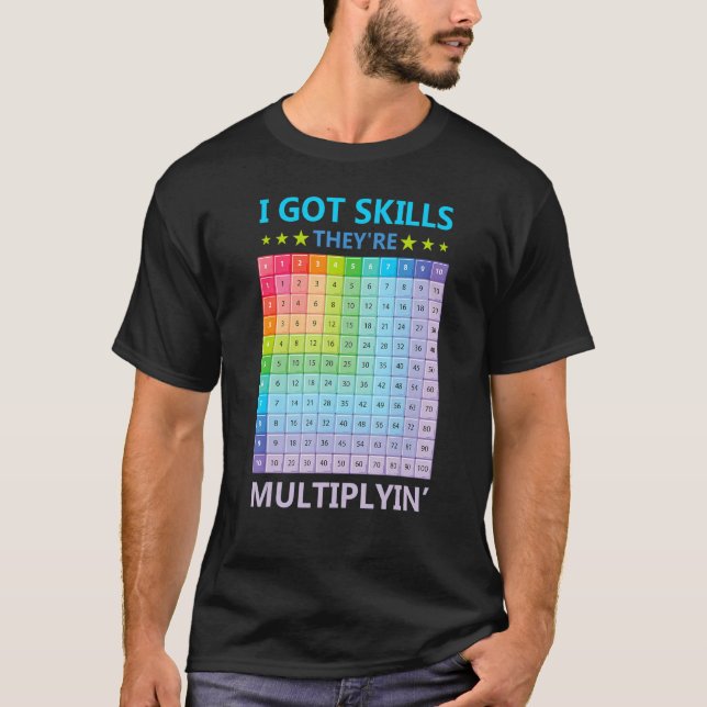 Camiseta Tengo habilidades que están multiplicando al profe (Anverso)