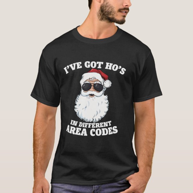Camiseta Tengo Ho s en diferentes códigos de área divertida (Anverso)