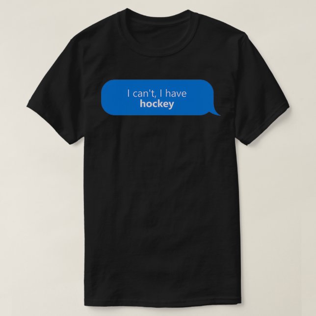 Camiseta Tengo hockey (Diseño del anverso)